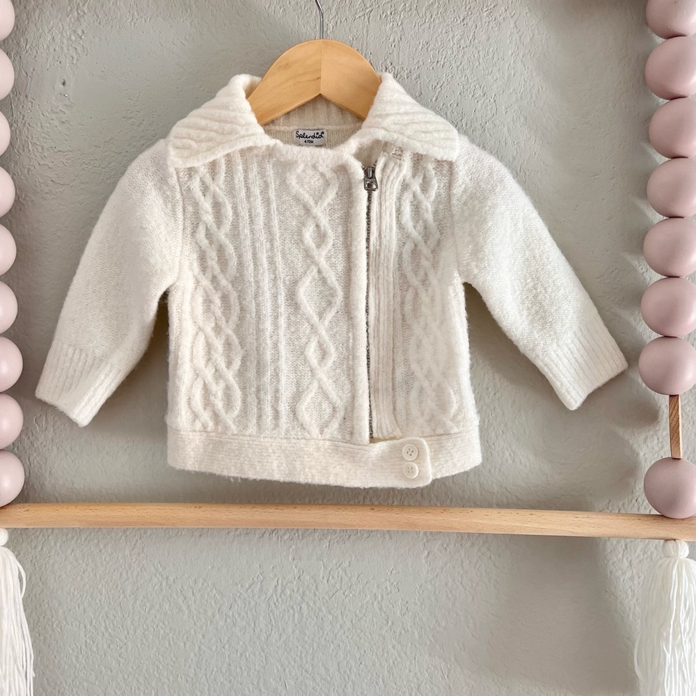 Splendid Knit Moto Sweater